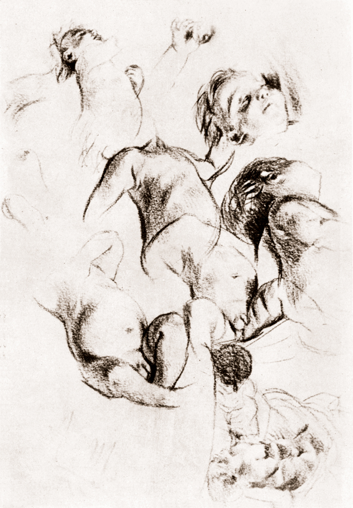  Adolpyh Von Menzel —— 婴儿的多种姿势